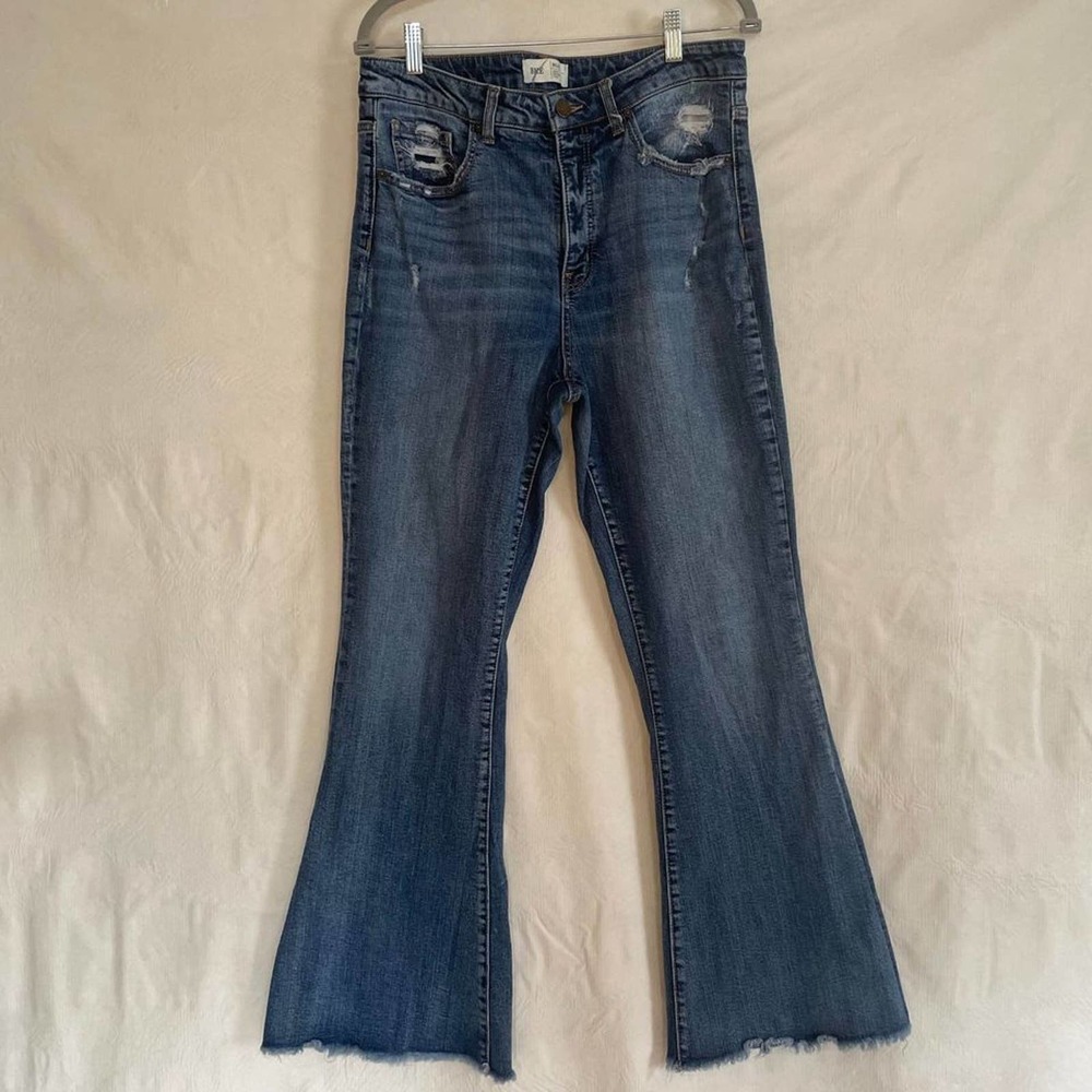 BKE BILLIE SLIMFIT HIGH RISE FLARE 32X21.5